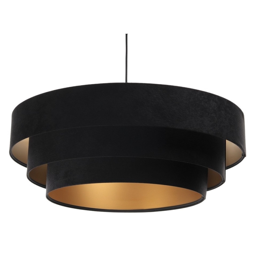 Chandelier on a string TRINITI 1xE27/60W/230V black/gold