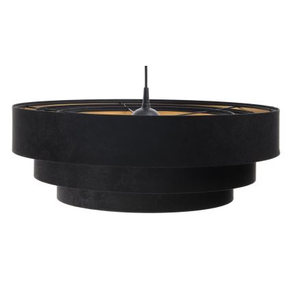 Chandelier on a string TRINITI 1xE27/60W/230V black/gold