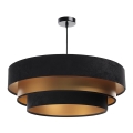 Chandelier on a string TRINITI 1xE27/60W/230V black/gold