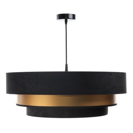 Chandelier on a string TRINITI 1xE27/60W/230V black/gold