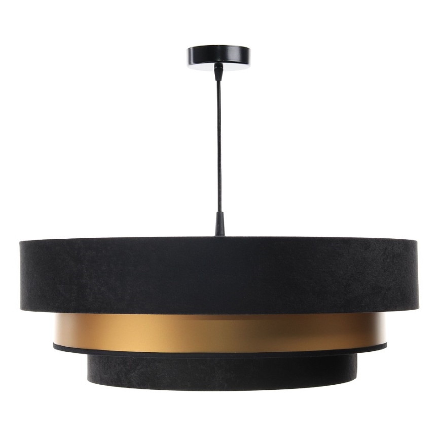 Chandelier on a string TRINITI 1xE27/60W/230V black/gold