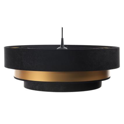 Chandelier on a string TRINITI 1xE27/60W/230V black/gold