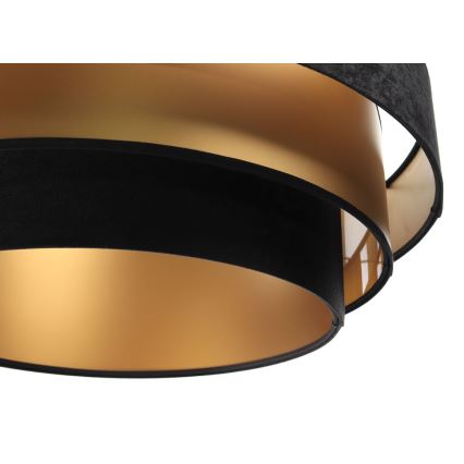 Chandelier on a string TRINITI 1xE27/60W/230V black/gold