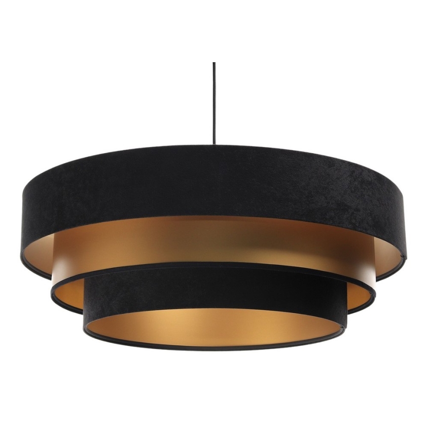 Chandelier on a string TRINITI 1xE27/60W/230V black/gold