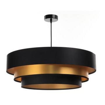 Chandelier on a string TRINITI 1xE27/60W/230V black/gold