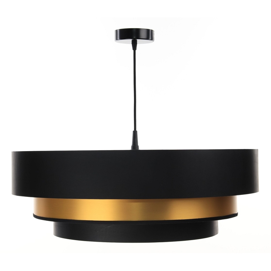 Chandelier on a string TRINITI 1xE27/60W/230V black/gold