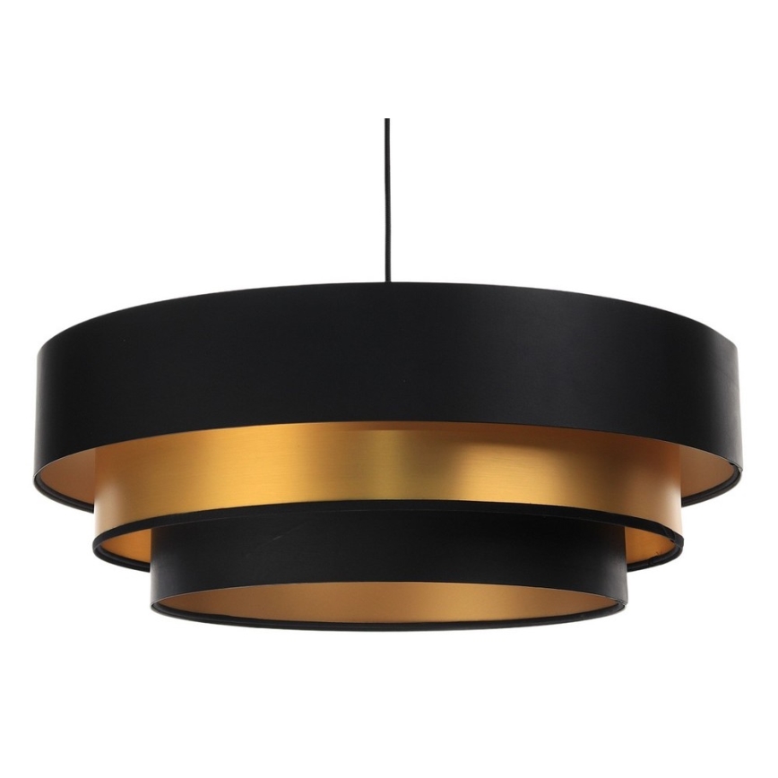 Chandelier on a string TRINITI 1xE27/60W/230V black/gold