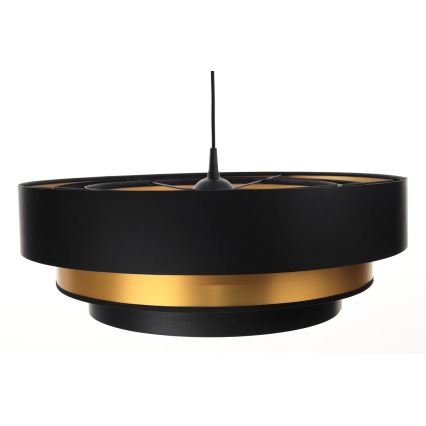 Chandelier on a string TRINITI 1xE27/60W/230V black/gold