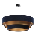 Chandelier on a string TRINITI 1xE27/60W/230V blue/gold