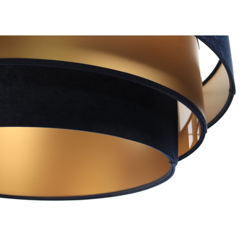 Chandelier on a string TRINITI 1xE27/60W/230V blue/gold