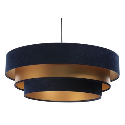 Chandelier on a string TRINITI 1xE27/60W/230V blue/gold