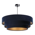 Chandelier on a string TRINITI 1xE27/60W/230V blue/yellow