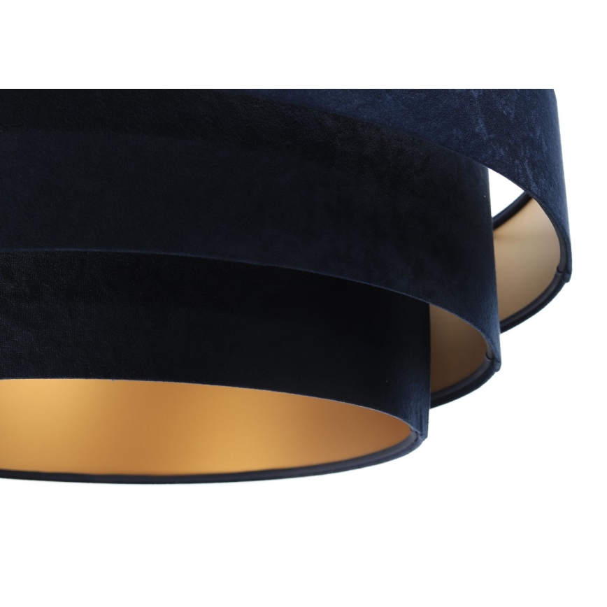 Chandelier on a string TRINITI 1xE27/60W/230V blue/yellow