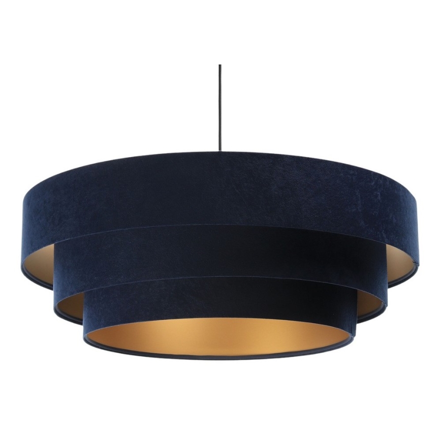 Chandelier on a string TRINITI 1xE27/60W/230V blue/yellow