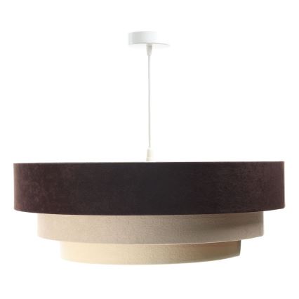 Chandelier on a string TRINITI 1xE27/60W/230V brown/beige/gold