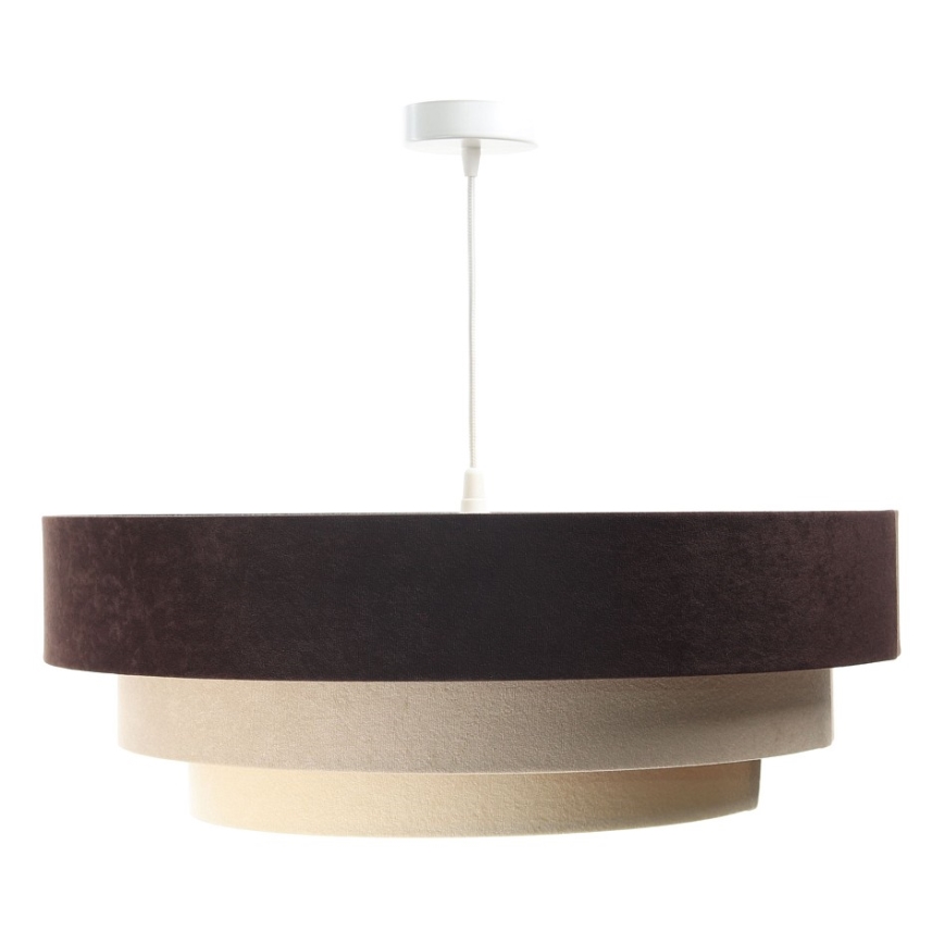 Chandelier on a string TRINITI 1xE27/60W/230V brown/beige/gold