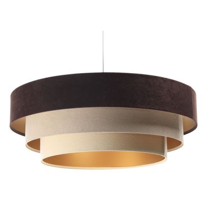 Chandelier on a string TRINITI 1xE27/60W/230V brown/beige/gold
