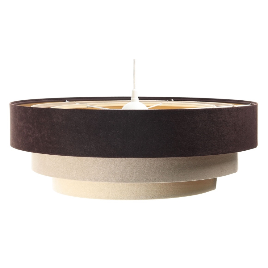 Chandelier on a string TRINITI 1xE27/60W/230V brown/beige/gold