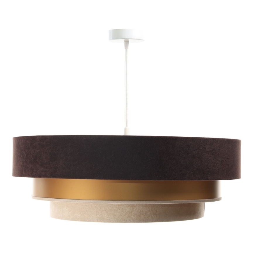 Chandelier on a string TRINITI 1xE27/60W/230V brown/gold/beige