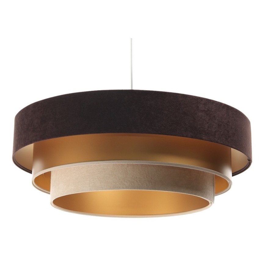 Chandelier on a string TRINITI 1xE27/60W/230V brown/gold/beige