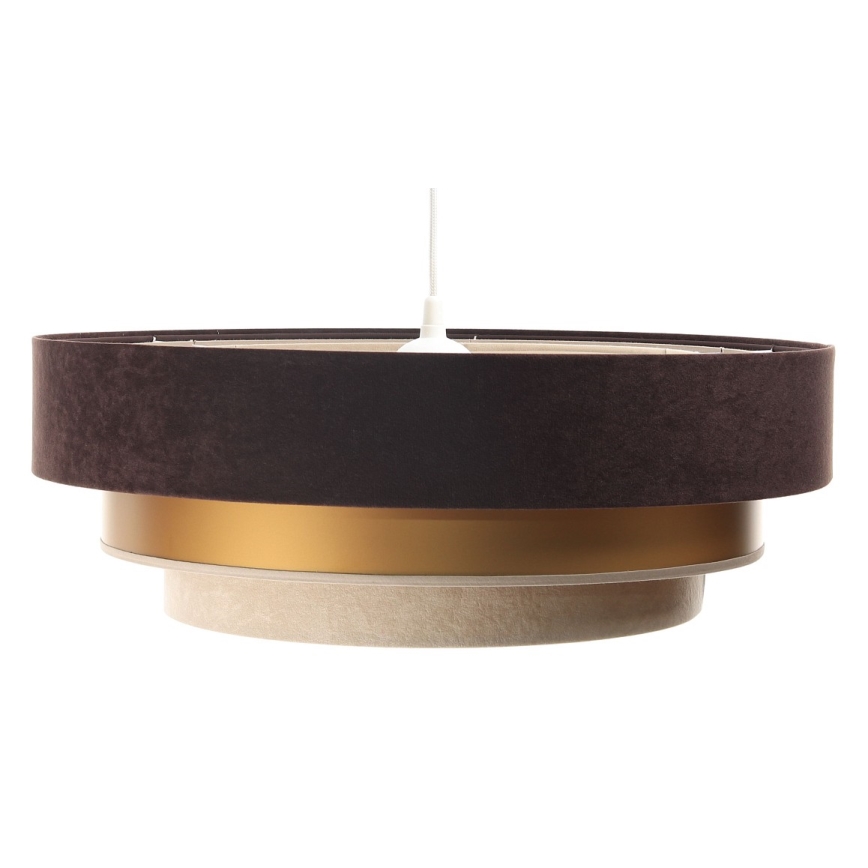 Chandelier on a string TRINITI 1xE27/60W/230V brown/gold/beige