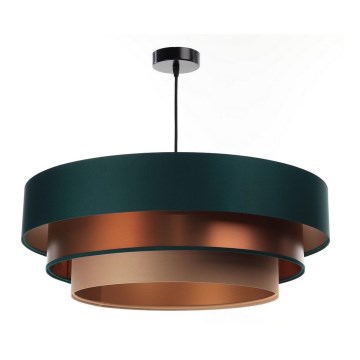 Chandelier on a string TRINITI 1xE27/60W/230V green/copper