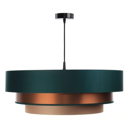 Chandelier on a string TRINITI 1xE27/60W/230V green/copper