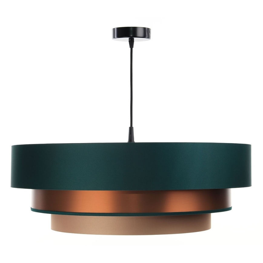Chandelier on a string TRINITI 1xE27/60W/230V green/copper