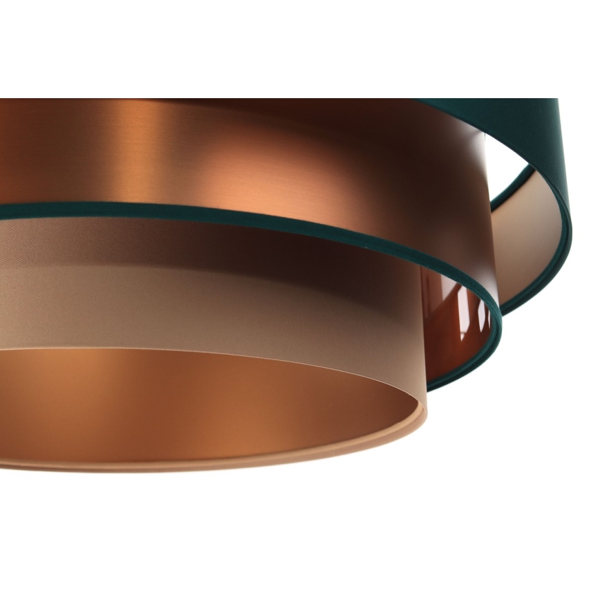 Chandelier on a string TRINITI 1xE27/60W/230V green/copper