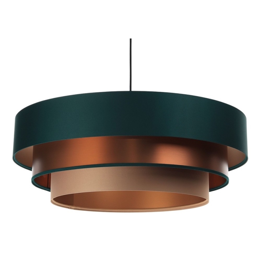 Chandelier on a string TRINITI 1xE27/60W/230V green/copper
