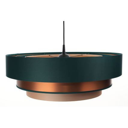 Chandelier on a string TRINITI 1xE27/60W/230V green/copper