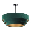 Chandelier on a string TRINITI 1xE27/60W/230V green/gold
