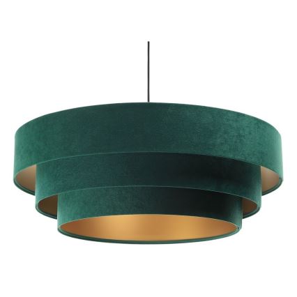 Chandelier on a string TRINITI 1xE27/60W/230V green/gold