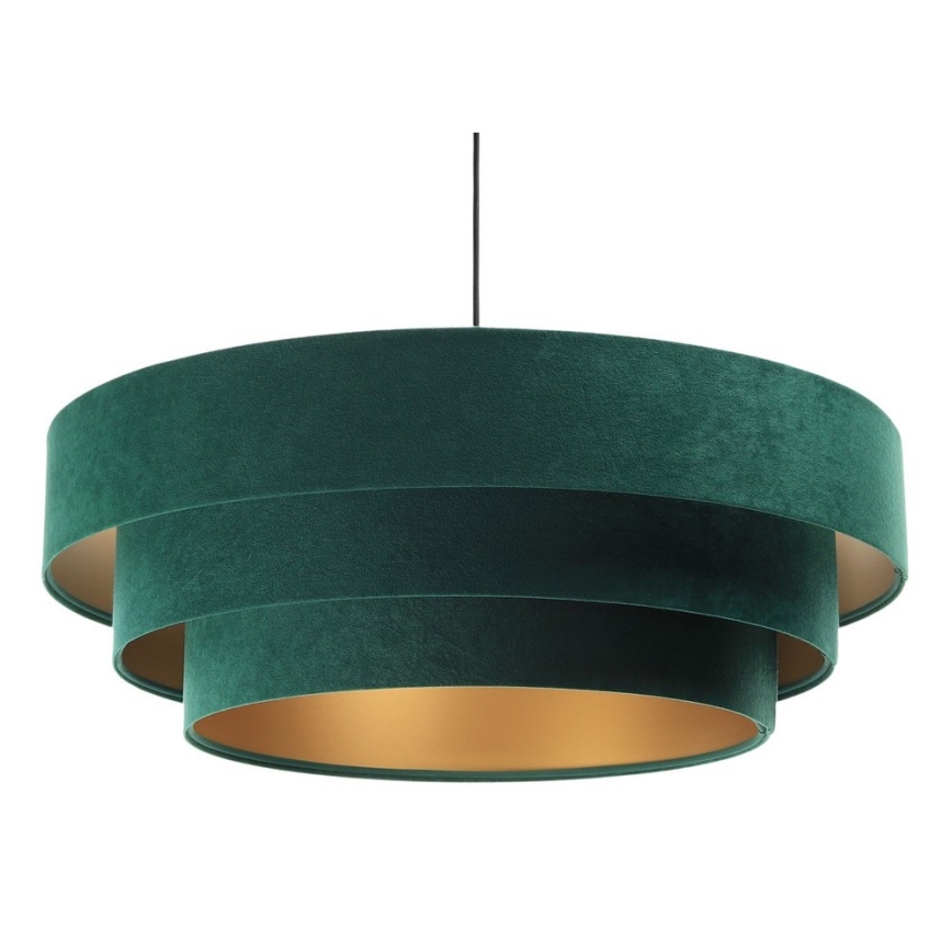 Chandelier on a string TRINITI 1xE27/60W/230V green/gold