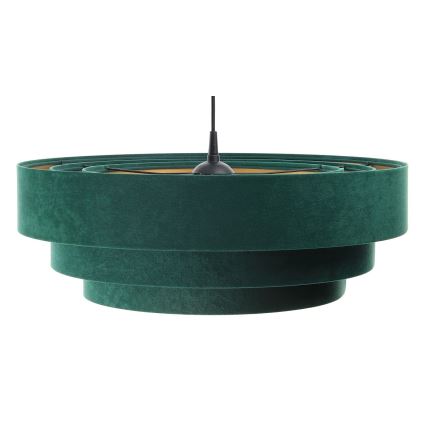 Chandelier on a string TRINITI 1xE27/60W/230V green/gold