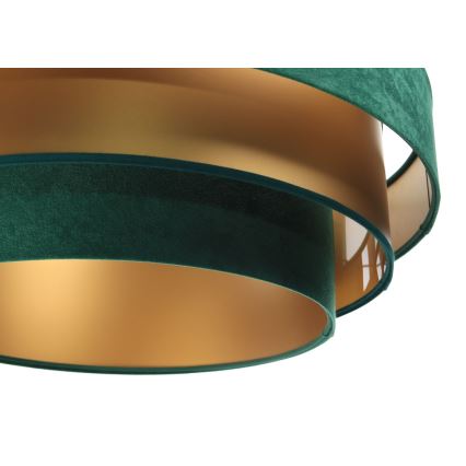 Chandelier on a string TRINITI 1xE27/60W/230V green/gold