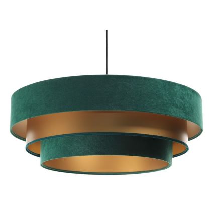 Chandelier on a string TRINITI 1xE27/60W/230V green/gold
