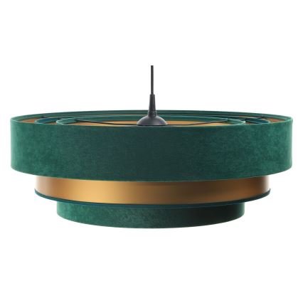 Chandelier on a string TRINITI 1xE27/60W/230V green/gold
