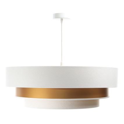 Chandelier on a string TRINITI 1xE27/60W/230V white/gold