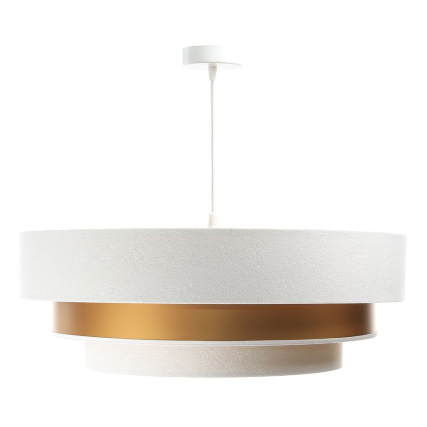 Chandelier on a string TRINITI 1xE27/60W/230V white/gold