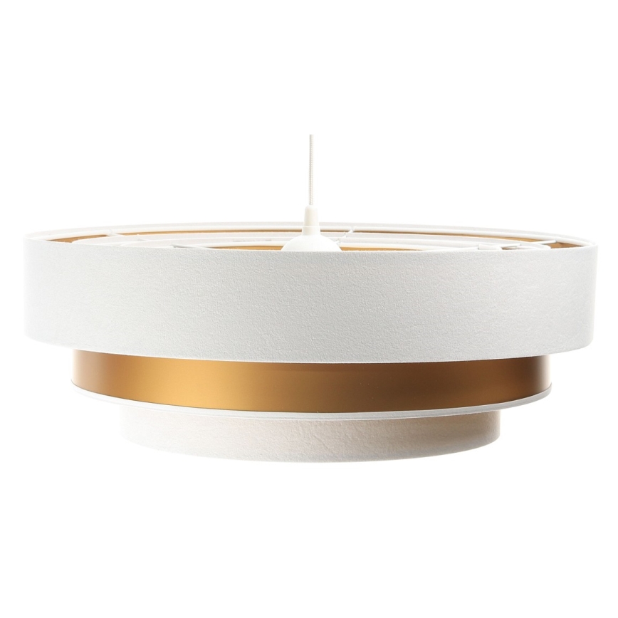 Chandelier on a string TRINITI 1xE27/60W/230V white/gold