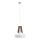 Chandelier on a string TRIXI 1xE27/60W/230V white/brown