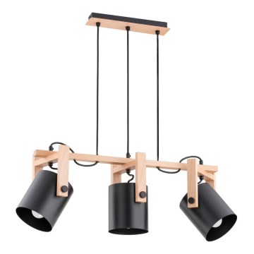 Chandelier on a string TROIS 3xE27/60W/230V