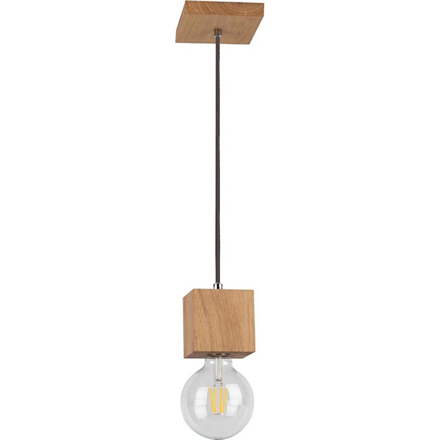 Chandelier on a string TRONGO 1xE27/60W/230V oak
