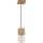 Chandelier on a string TRONGO 1xE27/60W/230V oak