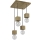 Chandelier on a string TRONGO 4xE27/60W/230V oak