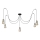 Chandelier on a string TUBE 5xE27/15W/230V spider black/gold