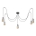 Chandelier on a string TUBE 5xE27/15W/230V spider black/shiny chrome