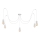 Chandelier on a string TUBE 5xE27/15W/230V spider white