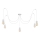 Chandelier on a string TUBE LONG 5xE27/10W/230V white